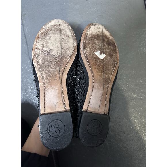 Sam Edelman spiked studded embellished black loafers size 7.5 - Picture 5 of 9